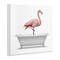 Stupell Industries Flamingo Standing Antique Bathtub Wall Plaque Art